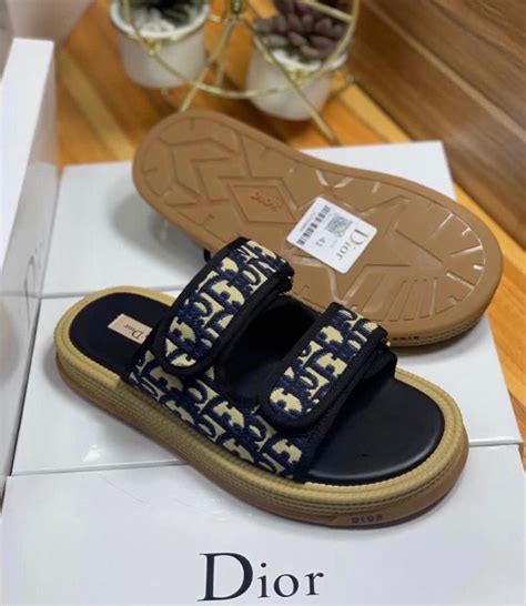 dior sliders mens|designer flip flops men's.